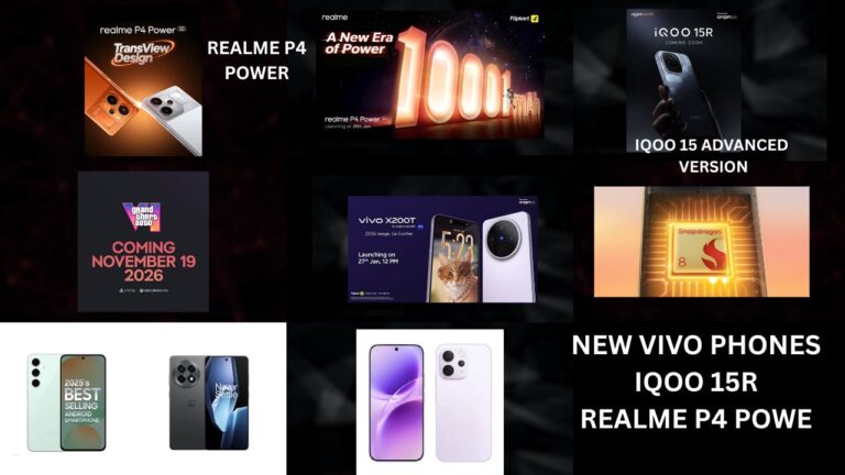 VIVO X200T NEW PHONE, JIO PLANS, REALME P4 POWER, IQOO 15R, ROCKSTAR GAMES, ASSUS,