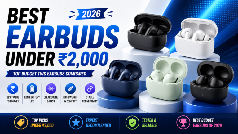 Best Earbuds Under ₹2,000 in India (2026)