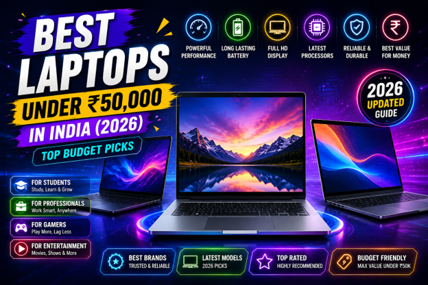 Best Laptops Under ₹50,000 in India (2026) – Top Budget Picks