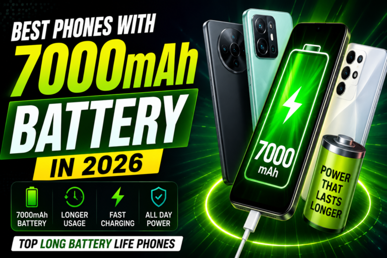Best phones with 7000mAh Battery in 2026 Top Long Battery Life Phones