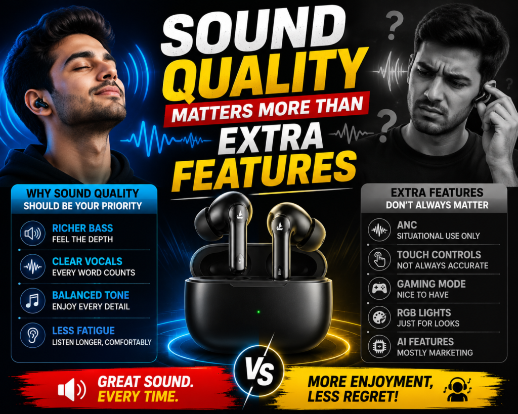 Sound Quality matters more than extra Features