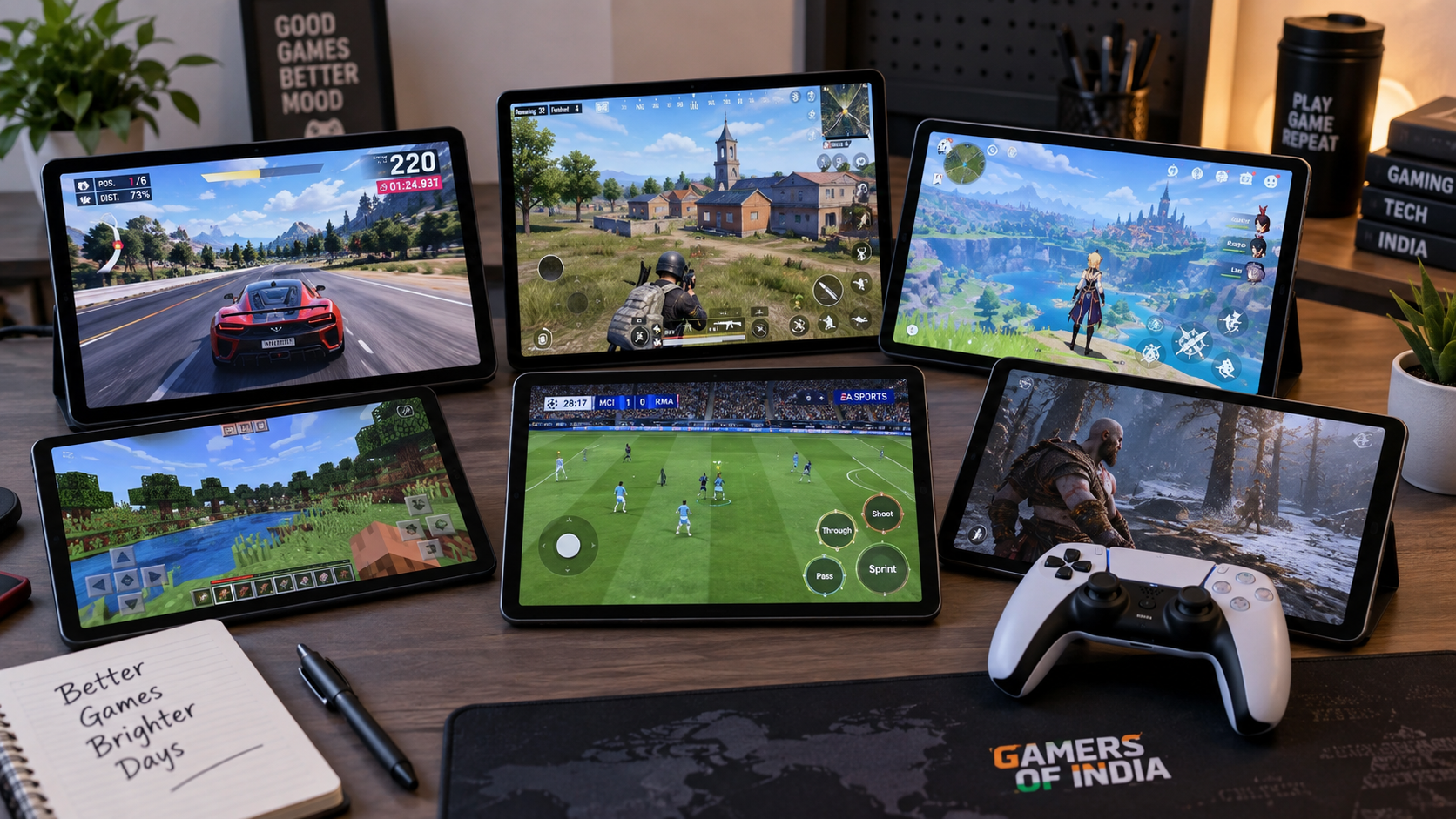 Best tablet for gaming in India compared across different gaming setups