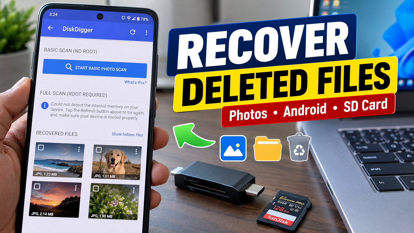best app to recover deleted files and photos