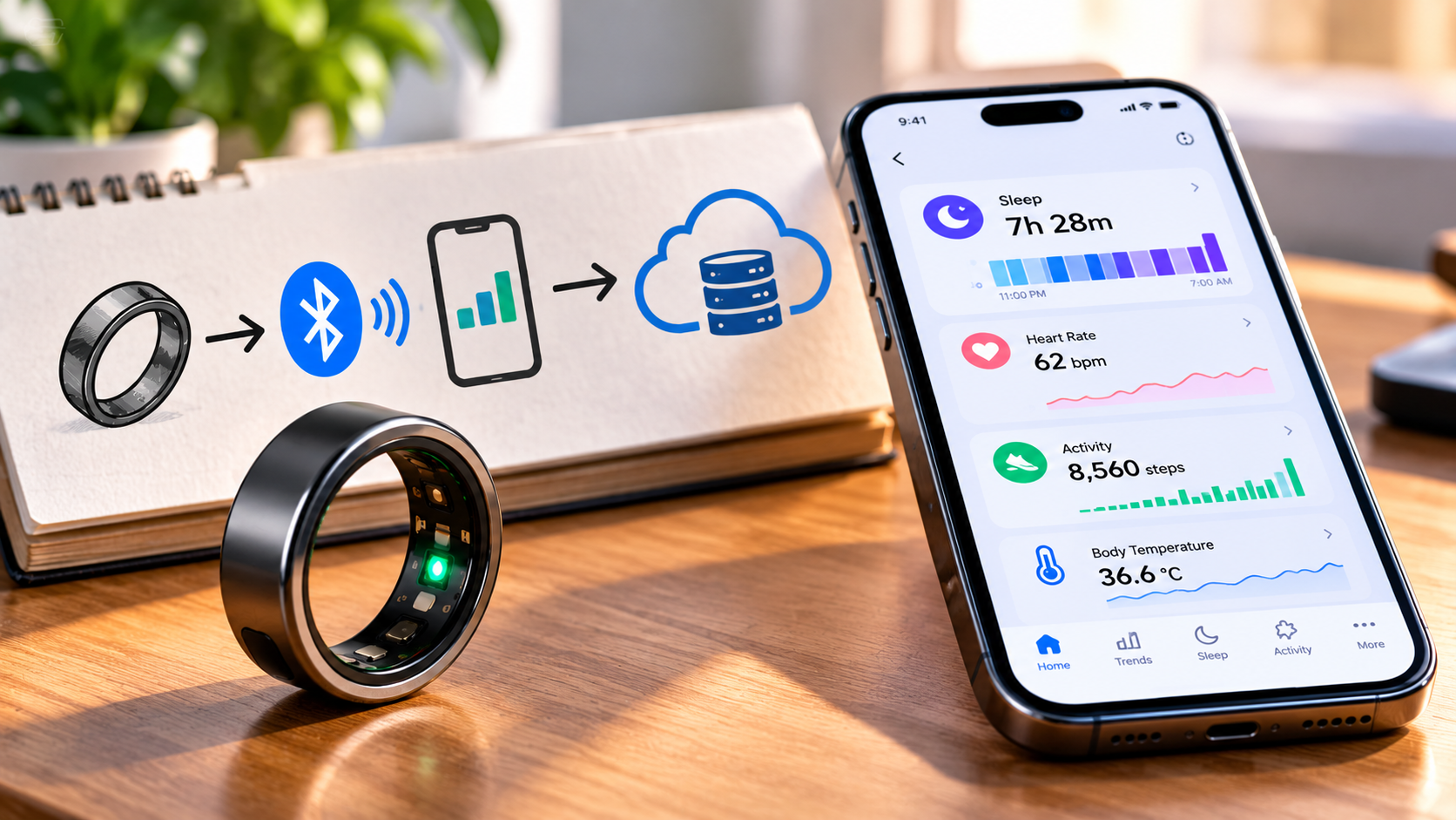 smart ring data synchronization